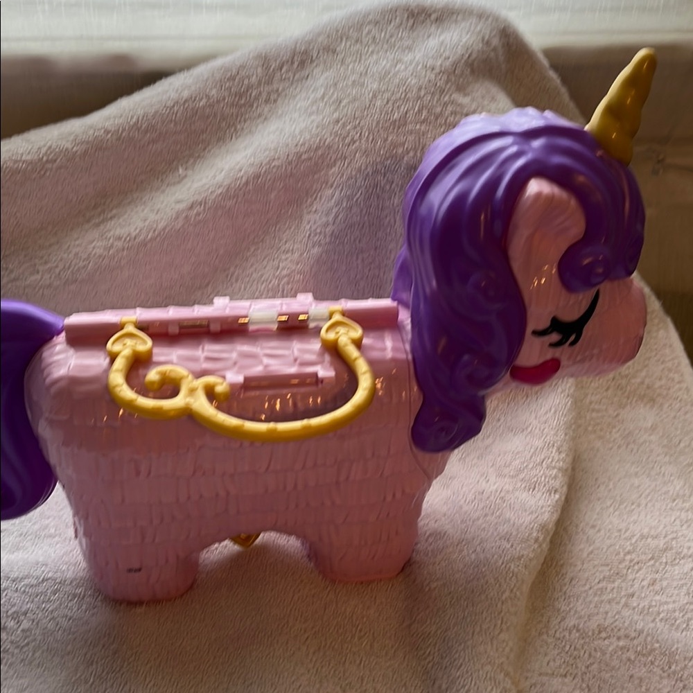 Pink and Purple Pony Doll with Gold Accessories